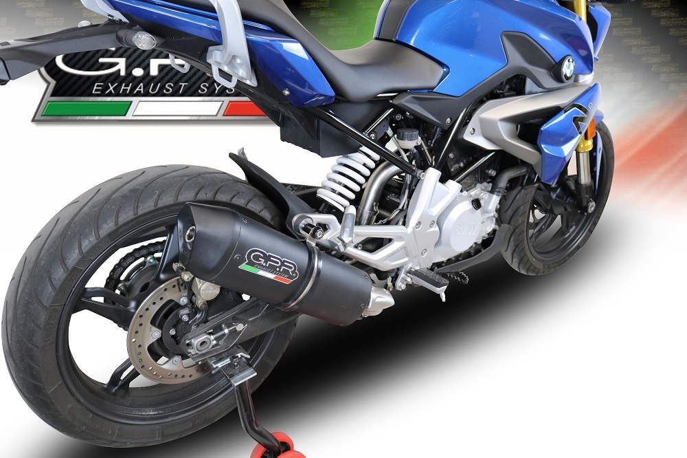 GPR exhaust compatible with  Bmw G310R 2017-2021, Furore Evo4 Nero, Full system exhaust, including removable db killer 