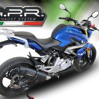 GPR exhaust compatible with  Bmw G310R 2022-2024, Furore Evo4 Nero, Full system exhaust, including removable db killer 