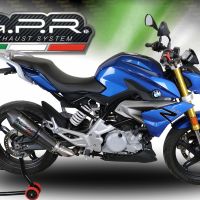 GPR exhaust compatible with  Bmw G310R 2022-2024, Gpe Ann. Poppy, Full system exhaust, including removable db killer 