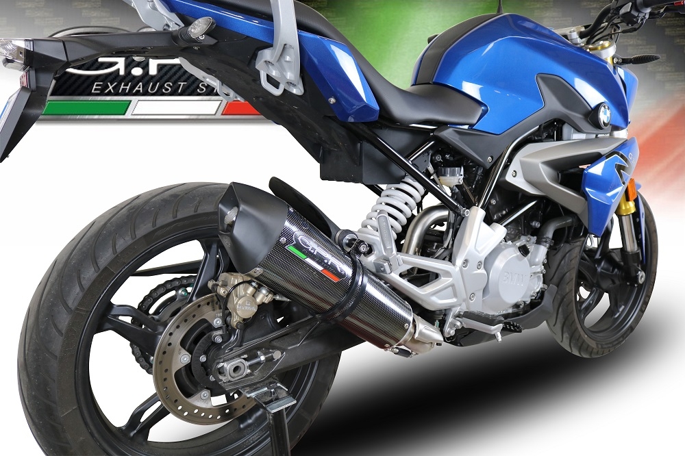 GPR exhaust compatible with  Bmw G310R 2022-2024, Gpe Ann. Poppy, Full system exhaust, including removable db killer 