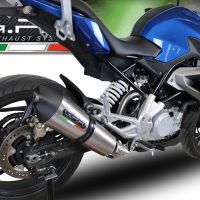 GPR exhaust compatible with  Bmw G310R 2017-2021, Gpe Ann. titanium, Full system exhaust, including removable db killer 