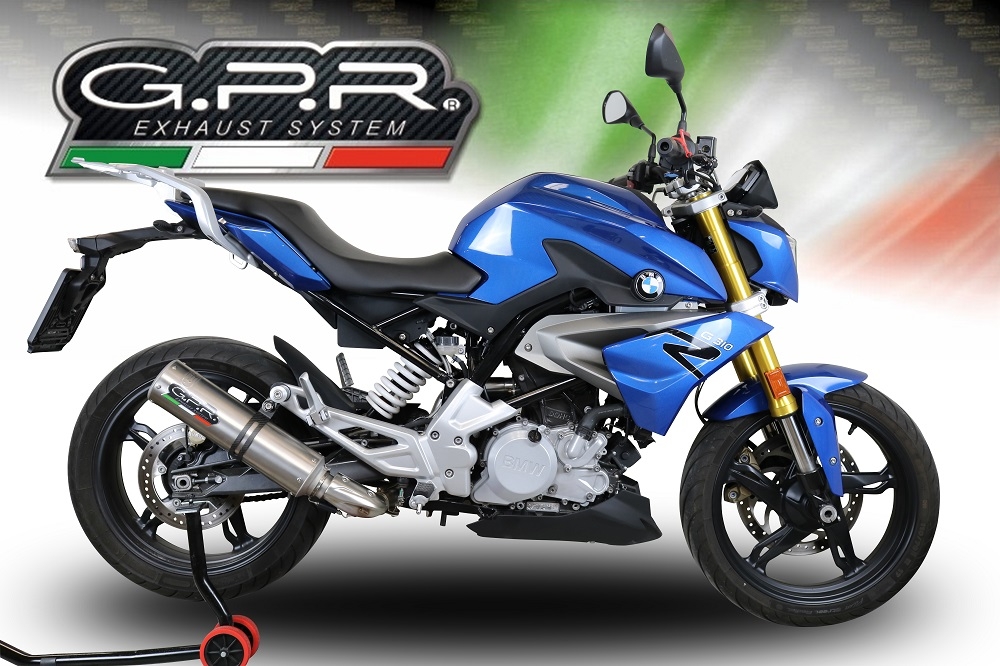 GPR exhaust compatible with  Bmw G310R 2022-2024, M3 Inox , Full system exhaust, including removable db killer 