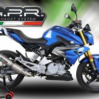 GPR exhaust compatible with  Bmw G310R 2022-2024, M3 Inox , Full system exhaust, including removable db killer 