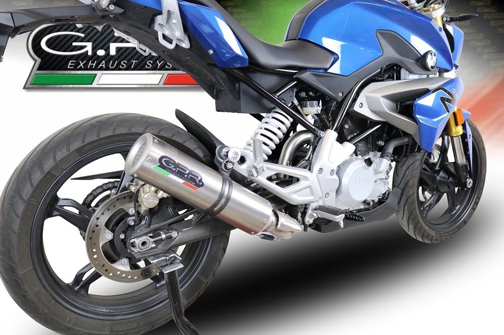 GPR exhaust compatible with  Bmw G310R 2022-2024, M3 Inox , Full system exhaust, including removable db killer 