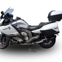 GPR exhaust compatible with  Bmw K1600GT 2022-2024, Furore Evo4 Nero, Dual slip-on including removable db killers and link pipes 