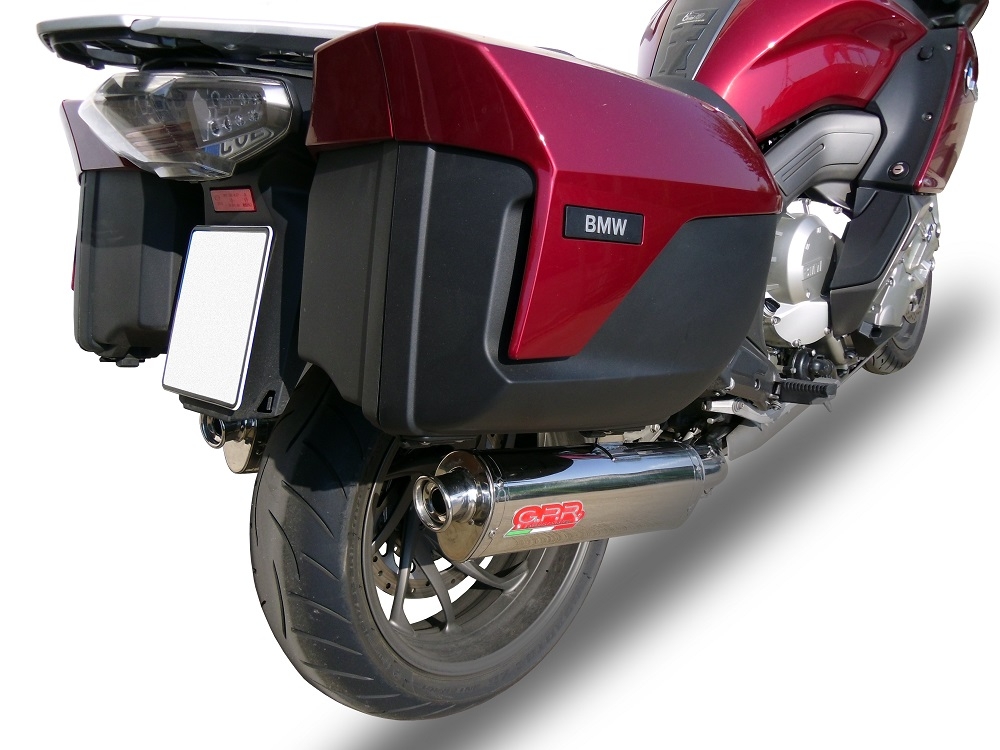 GPR exhaust compatible with  Bmw K1600GTL 2012-2016, Trioval, Dual slip-on including removable db killers and link pipes 