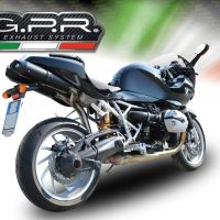 GPR exhaust compatible with  Bmw R1200S 2006-2008, Furore Nero, Dual slip-on including removable db killers and link pipes 