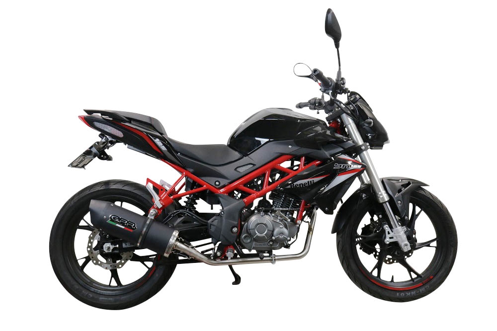 GPR exhaust compatible with  Benelli Bn 125 2021-2024, Furore Evo4 Nero, Full system exhaust, including removable db killer 