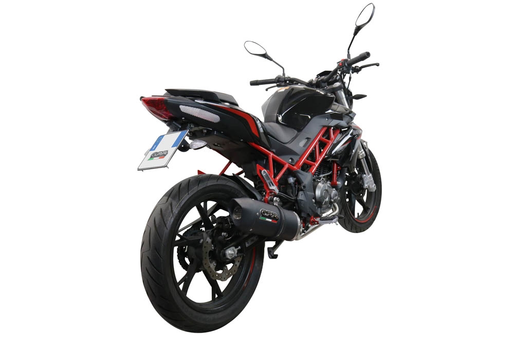 GPR exhaust compatible with  Benelli Bn 125 2021-2024, Furore Evo4 Nero, Full system exhaust, including removable db killer 