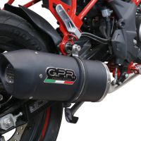 GPR exhaust compatible with  Benelli Bn 125 2021-2024, Furore Evo4 Nero, Full system exhaust, including removable db killer 