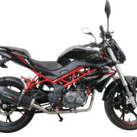 GPR exhaust compatible with  Benelli Bn 125 2021-2024, Furore Evo4 Poppy, Full system exhaust, including removable db killer 