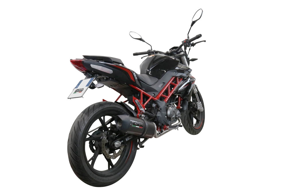 GPR exhaust compatible with  Benelli Bn 125 2021-2024, Furore Evo4 Poppy, Full system exhaust, including removable db killer 