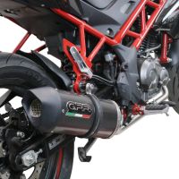 GPR exhaust compatible with  Benelli Bn 125 2018-2020, Furore Evo4 Poppy, Full system exhaust, including removable db killer 