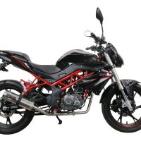 GPR exhaust compatible with  Benelli Bn 125 2018-2020, M3 Inox , Full system exhaust, including removable db killer 