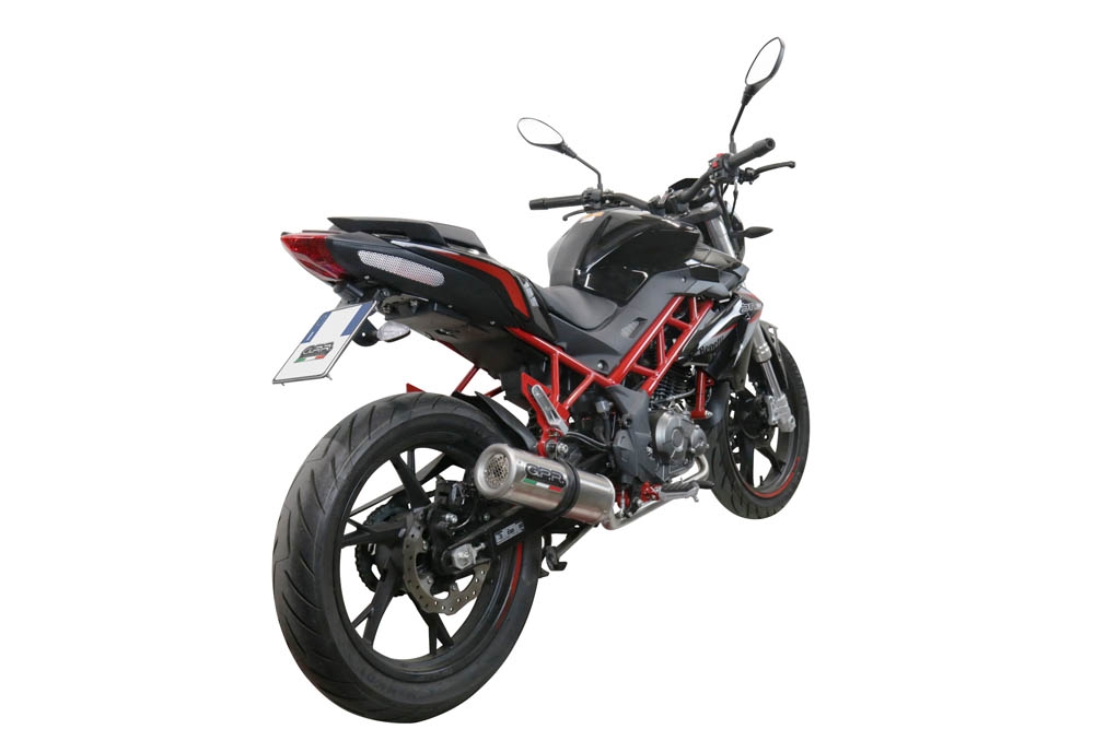 GPR exhaust compatible with  Benelli Bn 125 2018-2020, M3 Inox , Full system exhaust, including removable db killer 