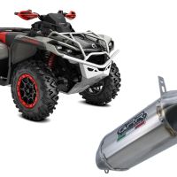 GPR exhaust compatible with  Can Am Outlander 1000 MAX XMR XTP 2012-2023, PENTACROSS INOX, Slip-on exhaust including removable db killer and link pipe 