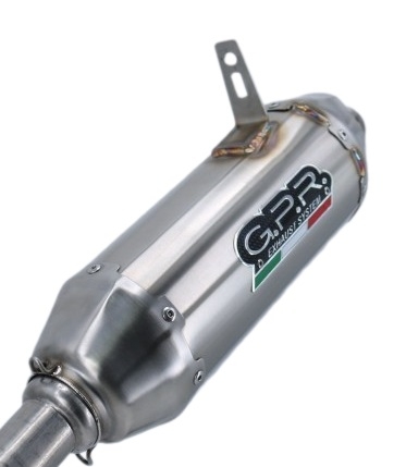 GPR exhaust compatible with  Can Am Outlander 570 Max / XT / XMR 2016-2017, PENTACROSS INOX, Slip-on exhaust including removable db killer and link pipe 