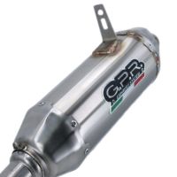 GPR exhaust compatible with  Can Am Outlander 650 Xt 2013-2023, PENTACROSS INOX, Slip-on exhaust including removable db killer and link pipe 