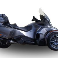 GPR exhaust compatible with  Can Am Spyder 1000 Rs - RSs  2013-2016, Furore Nero, Slip-on exhaust including removable db killer and link pipe 