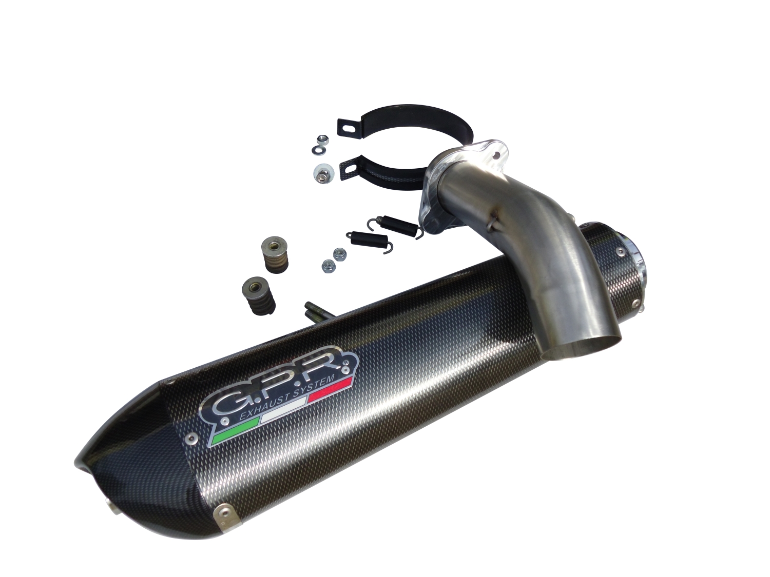 GPR exhaust compatible with  Can Am Spyder 1000 Rs - RSs  2013-2016, Gpe Ann. Poppy, Slip-on exhaust including removable db killer and link pipe 