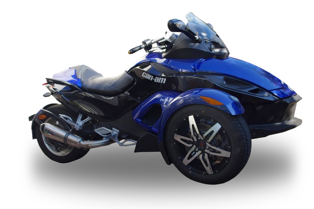 GPR exhaust compatible with  Can Am Spyder Rs 1000 2008-2012, Gpe Ann. titanium, Slip-on exhaust including removable db killer and link pipe 