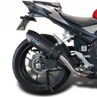 GPR exhaust compatible with  Honda CB500X 2013-2015, Gpe Ann. Black titanium, Slip-on exhaust including removable db killer and link pipe 