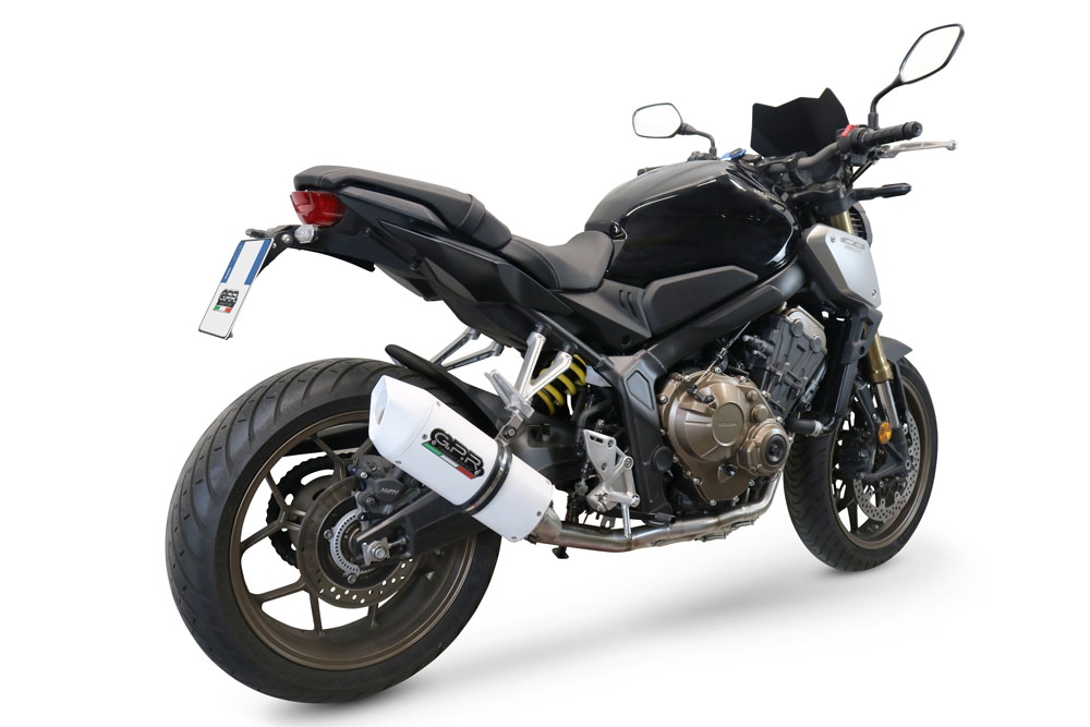 GPR exhaust compatible with  Honda CB650F 2017-2018, Albus Evo4, Full system exhaust, including removable db killer 