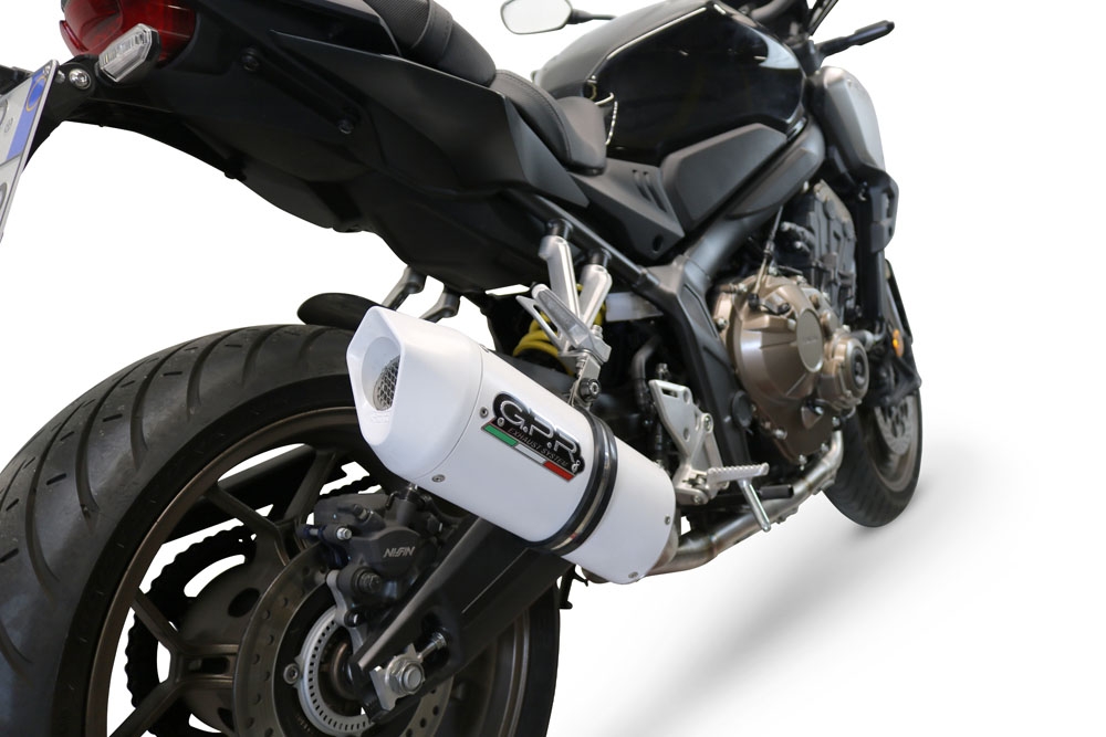 GPR exhaust compatible with  Honda CB650F 2017-2018, Albus Evo4, Full system exhaust, including removable db killer 