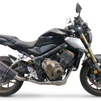 GPR exhaust compatible with  Honda CB650R 2021-2023, Furore Evo4 Nero, Full system exhaust, including removable db killer 