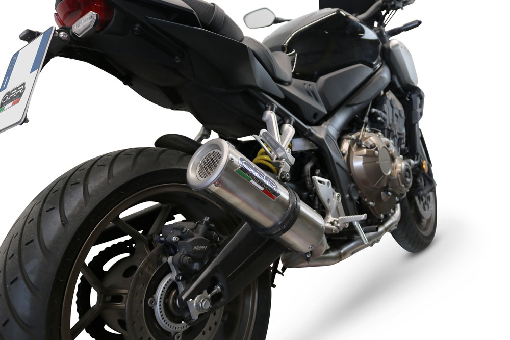 GPR exhaust compatible with  Honda CB650R 2019-2020, M3 Inox , Full system exhaust, including removable db killer 