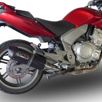 GPR exhaust compatible with  Honda CBF1000 CBF1000ST 2006-2009, Furore Poppy, Dual slip-on including removable db killers and link pipes 