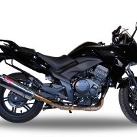 GPR exhaust compatible with  Honda CBF1000 CBF1000ST 2010-2016, Trioval, Slip-on exhaust including removable db killer and link pipe 