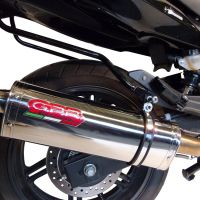 GPR exhaust compatible with  Honda CBF1000 CBF1000ST 2010-2016, Trioval, Slip-on exhaust including removable db killer and link pipe 