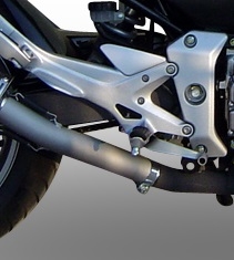 GPR exhaust compatible with  Honda CBF500 2004-2007, Satinox , Slip-on exhaust including removable db killer and link pipe 