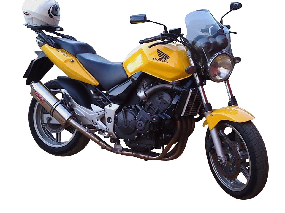 GPR exhaust compatible with  Honda CBF500 2004-2007, Trioval, Slip-on exhaust including removable db killer and link pipe 