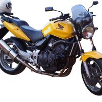 GPR exhaust compatible with  Honda CBF600 CBF600N 2004-2006, Trioval, Slip-on exhaust including removable db killer and link pipe 