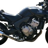 GPR exhaust compatible with  Honda CBF600S 2007-2012, Trioval, Slip-on exhaust including removable db killer and link pipe 