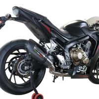 GPR exhaust compatible with  Honda CBR650F 2017-2018, GP Evo4 Poppy, Full system exhaust, including removable db killer 