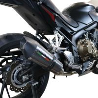 GPR exhaust compatible with  Honda CBR650F 2017-2018, GP Evo4 Poppy, Full system exhaust, including removable db killer 