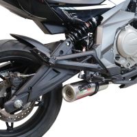 GPR exhaust compatible with  Cf Moto 400 NK 2019-2020, M3 Inox , Slip-on exhaust including link pipe and removable db killer 