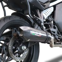 GPR exhaust compatible with  Cf Moto 650 Gt 2022-2024, Gpe Ann. Poppy, Slip-on exhaust including link pipe and removable db killer 