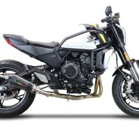 GPR exhaust compatible with  Cf Moto 700 CL-X Heritage  2022-2024, Gpe Ann. Poppy, Mid-Full system exhaust including removable db killer 