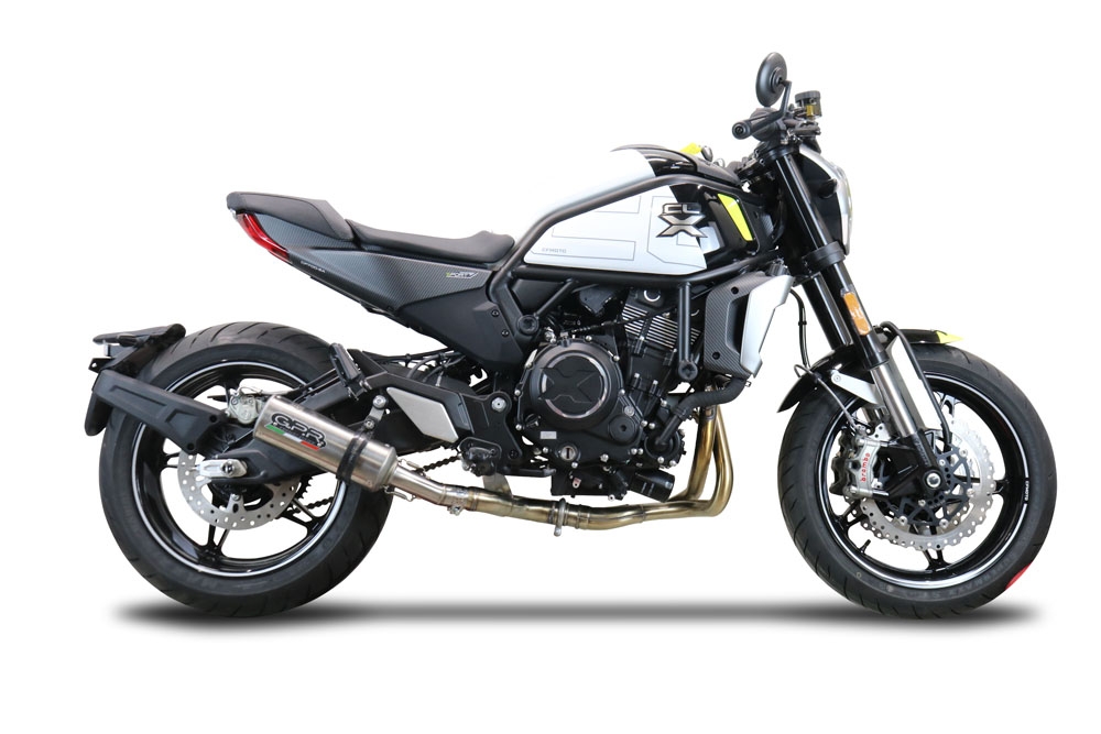 GPR exhaust compatible with  Cf Moto 700 CL-X Heritage  2022-2024, M3 Inox , Mid-Full system exhaust including removable db killer 