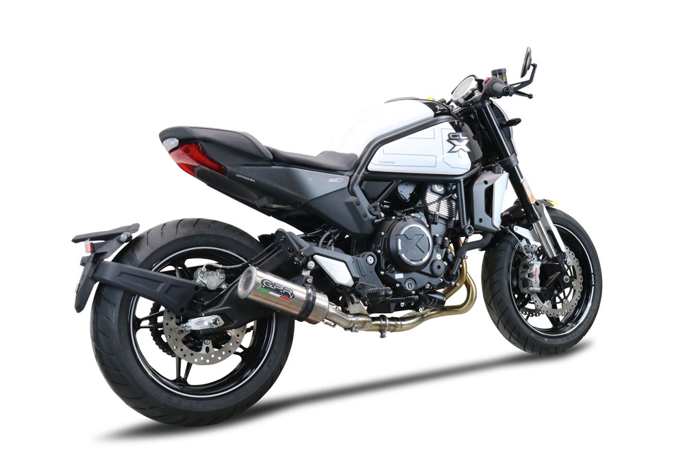 GPR exhaust compatible with  Cf Moto 700 CL-X Heritage  2022-2024, M3 Inox , Mid-Full system exhaust including removable db killer 