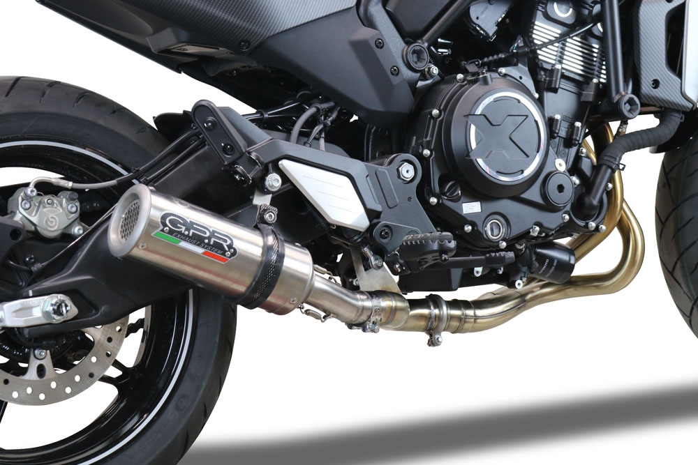 GPR exhaust compatible with  Cf Moto 700 CL-X Adv 2022-2024, M3 Inox , Mid-Full system exhaust including removable db killer 