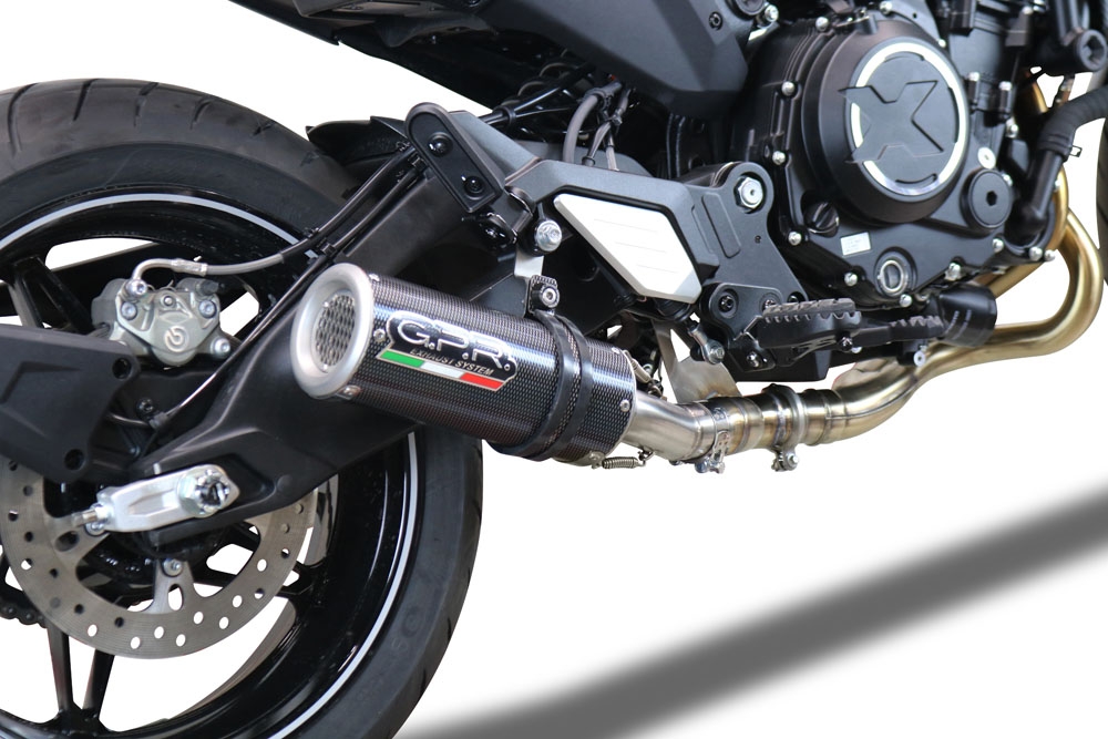 GPR exhaust compatible with  Cf Moto 700 CL-X Adv 2022-2024, M3 Poppy , Mid-Full system exhaust including removable db killer 