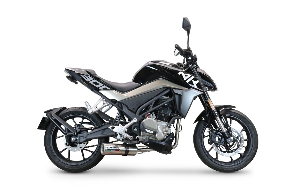 GPR exhaust compatible with  Cf Moto 300 NK 2022-2024, M3 Inox , Full system exhaust, including removable db killer 