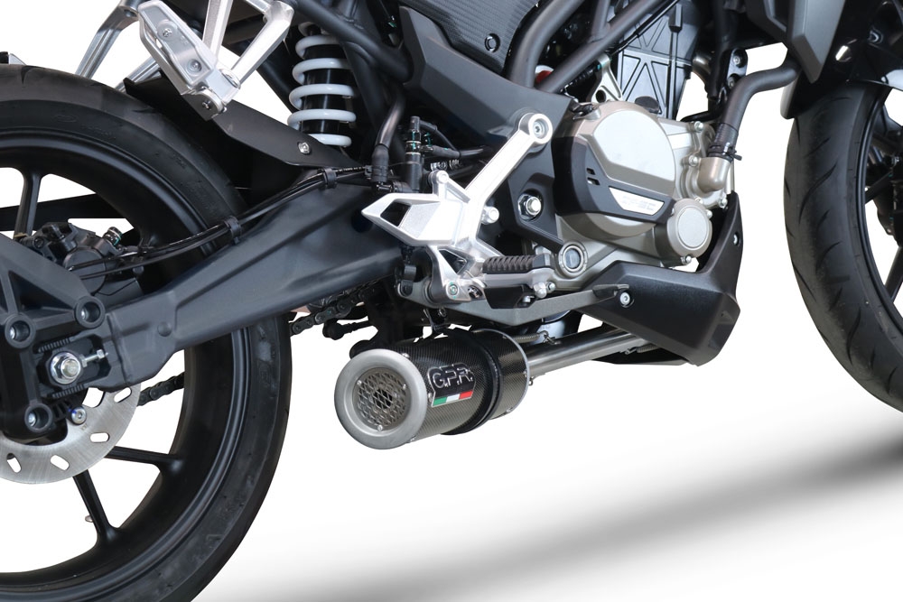 GPR exhaust compatible with  Cf Moto 300 NK 2022-2024, M3 Poppy , Full system exhaust, including removable db killer 