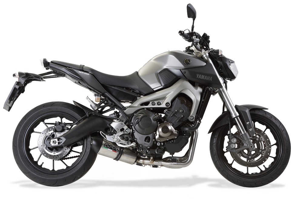 GPR exhaust compatible with  Yamaha FZ-09 2014-2016, Gpe Ann. titanium, Full system exhaust, including removable db killer  