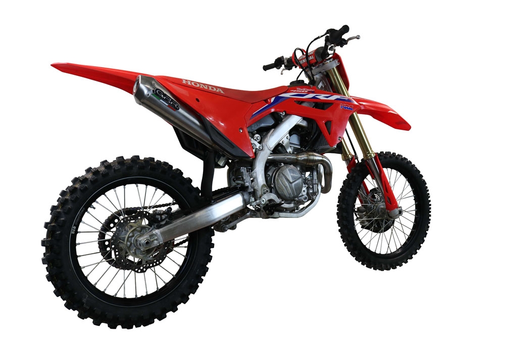 GPR exhaust compatible with  Honda CRF450R/RX 2021-2024, Pentacross FULL Titanium, Full system exhaust, including removable db killer/spark arrestor 